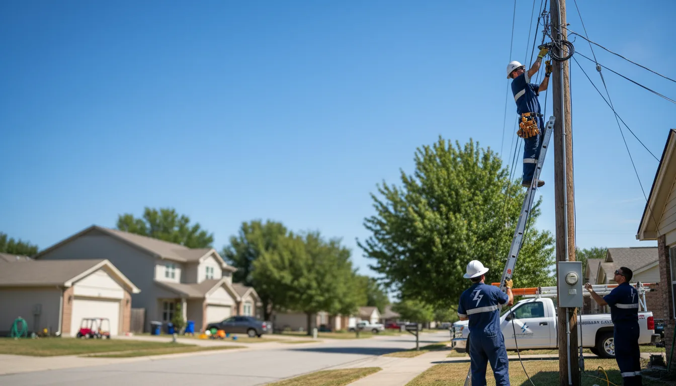 Residential electrician providing installation services in Brookeland, TX